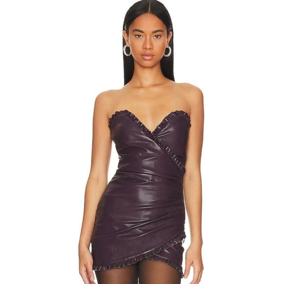 Majorelle Issa Mini Dress in Deep Plum NWOT Size Small - Picture 1 of 3